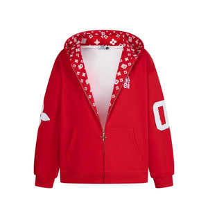 Varsity 08 | Graphic Zip-Up Hoodie