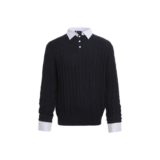 Fuzzy Pup | Dog Sweater with Colorful Knit Scarf