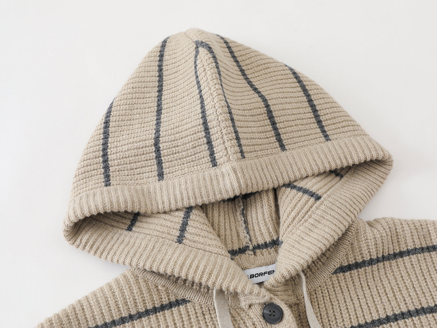 Stripe Hoodie | Button-Up Knit Cardigan