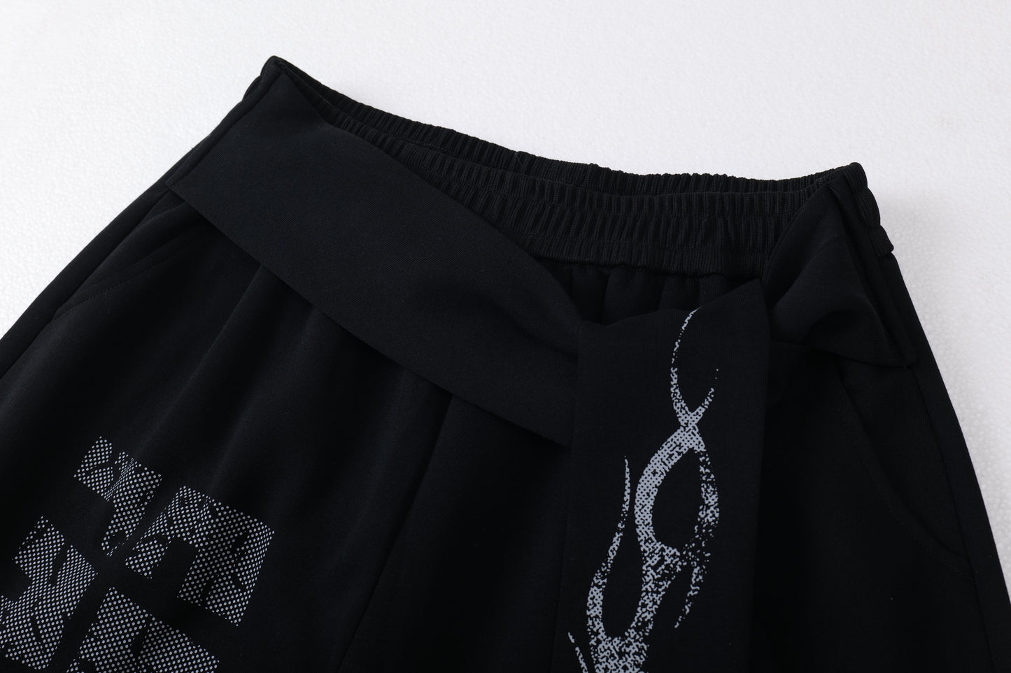 Dark Street Letter Flame Sweatpants