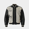 Street Art Graffiti | Leather Bomber Jacket - Santo 
