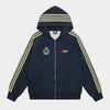 Retro Stripes | Varsity Zip Up Hoodie