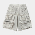 Multi-Pocket | Washed Cargo Shorts - Santo 