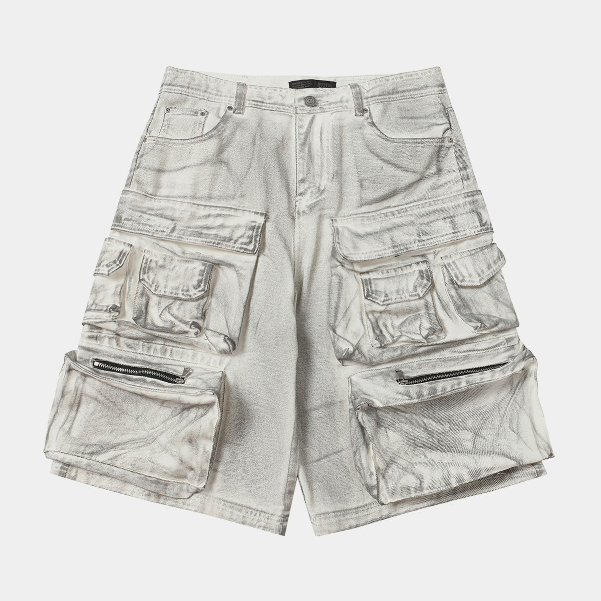 Multi-Pocket | Washed Cargo Shorts - Santo 