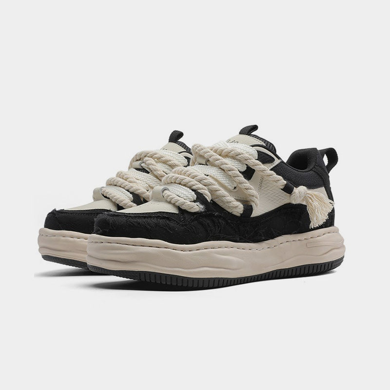 Tassel Twist | Rope Lace Platform Sneakers