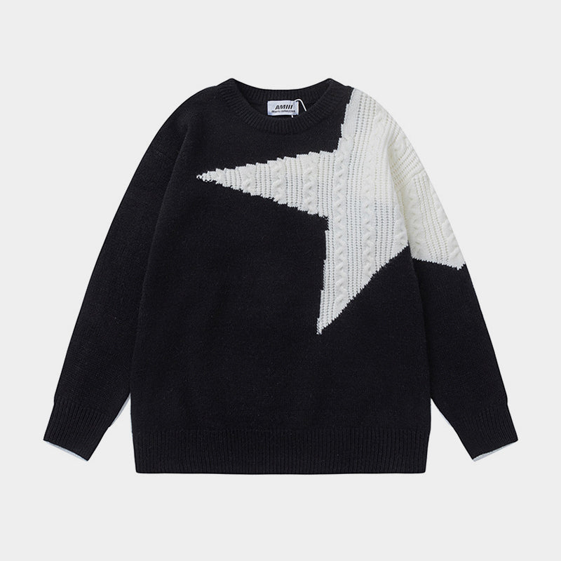 Street Starburst| High Street Patchwork-Pullover in Übergröße