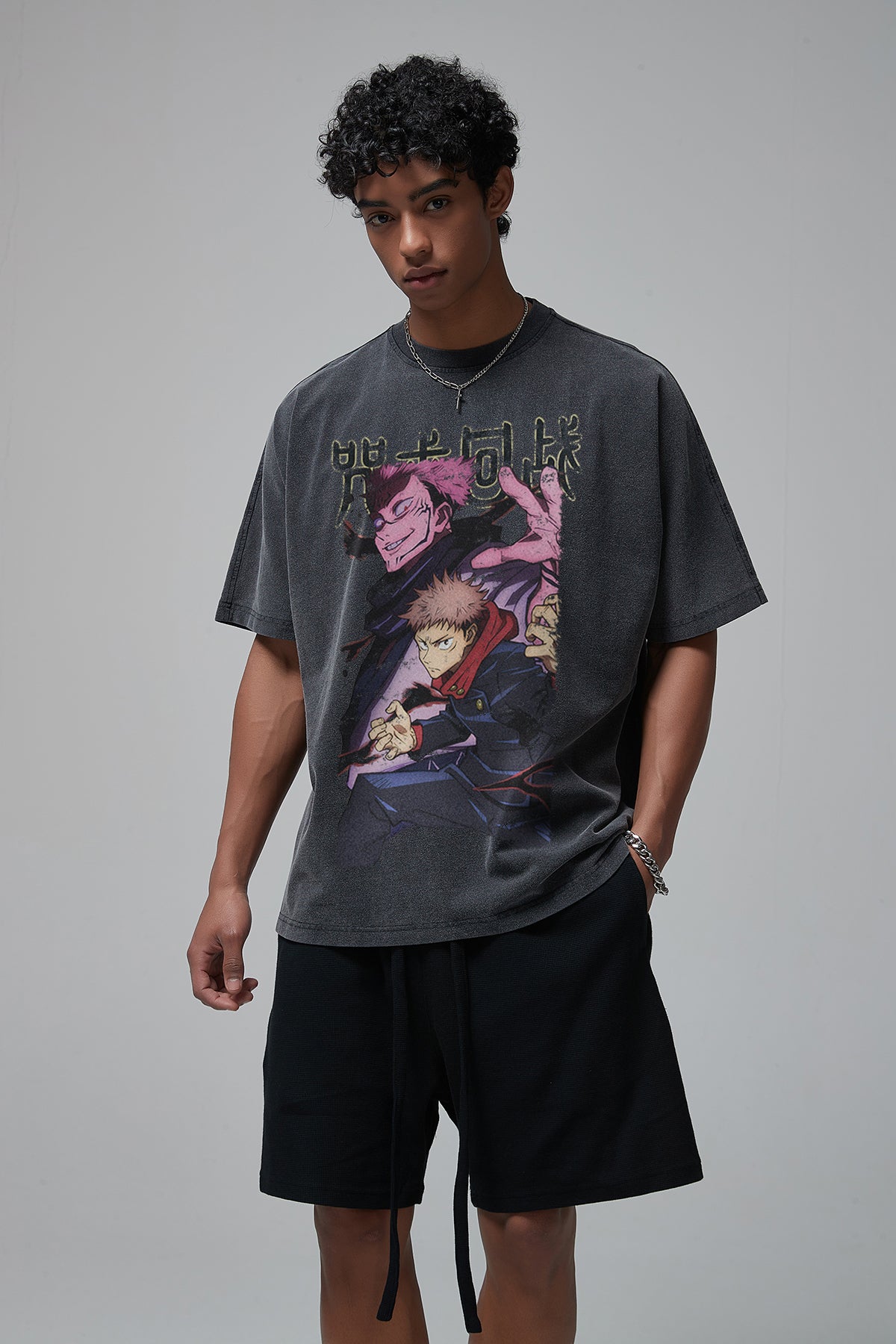 "JJK Graphic" Anime Gym T Shirt - Santo 