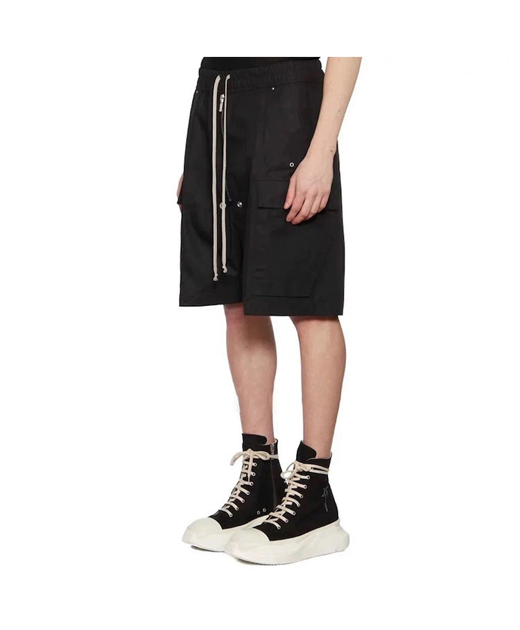 Taschen | Hip Hop Zip-up Long Drawstring Shorts