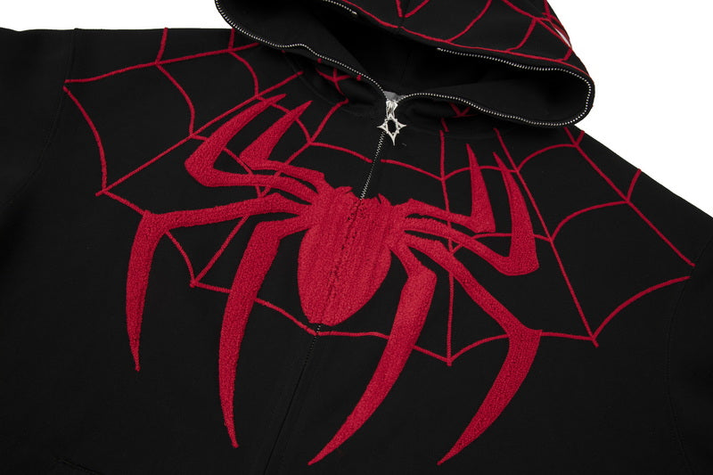 'Spider' Zip Up Hoodie - Santo 