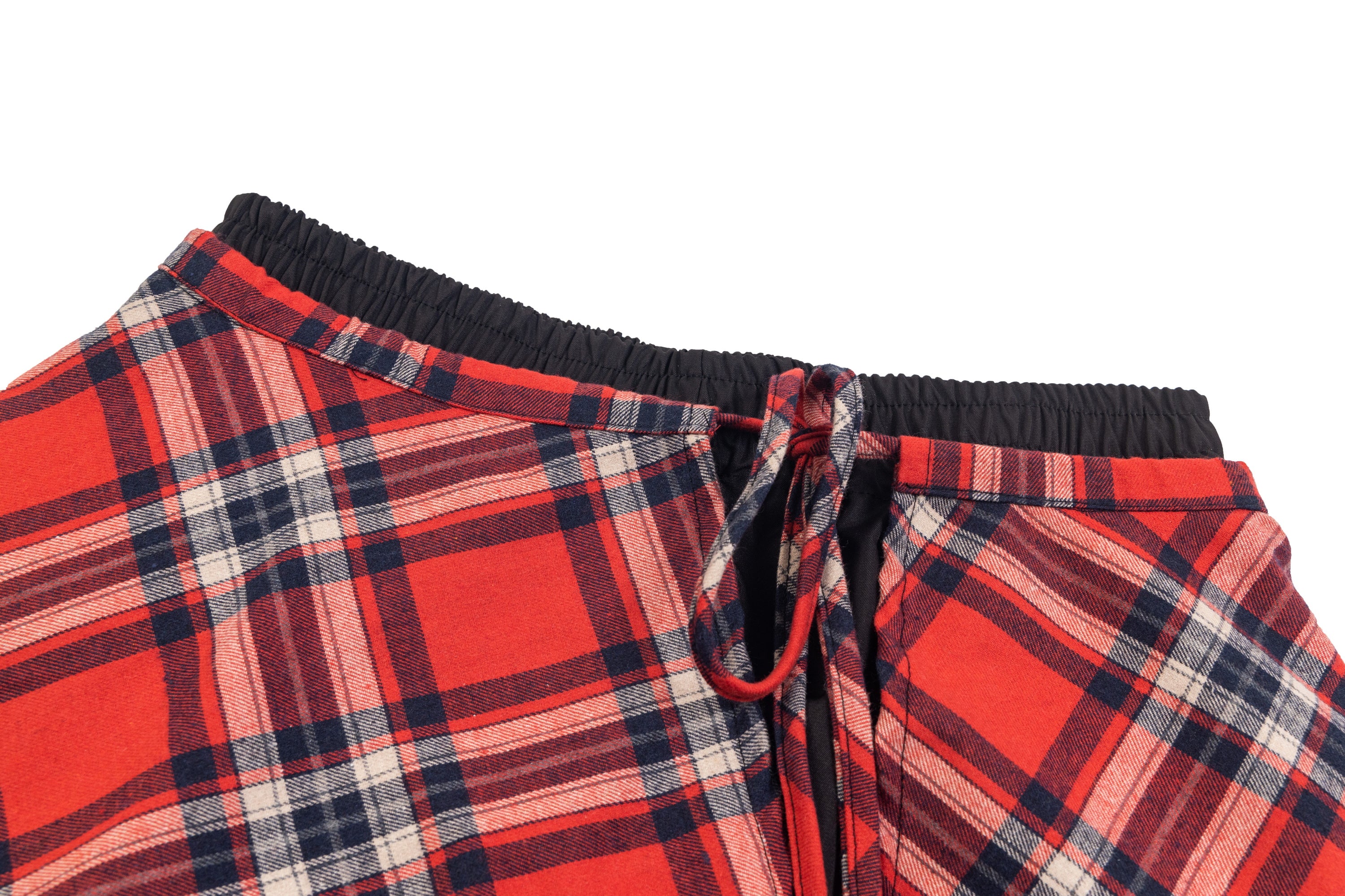 Plaid Overlay | Drawstring Cargo-Hose