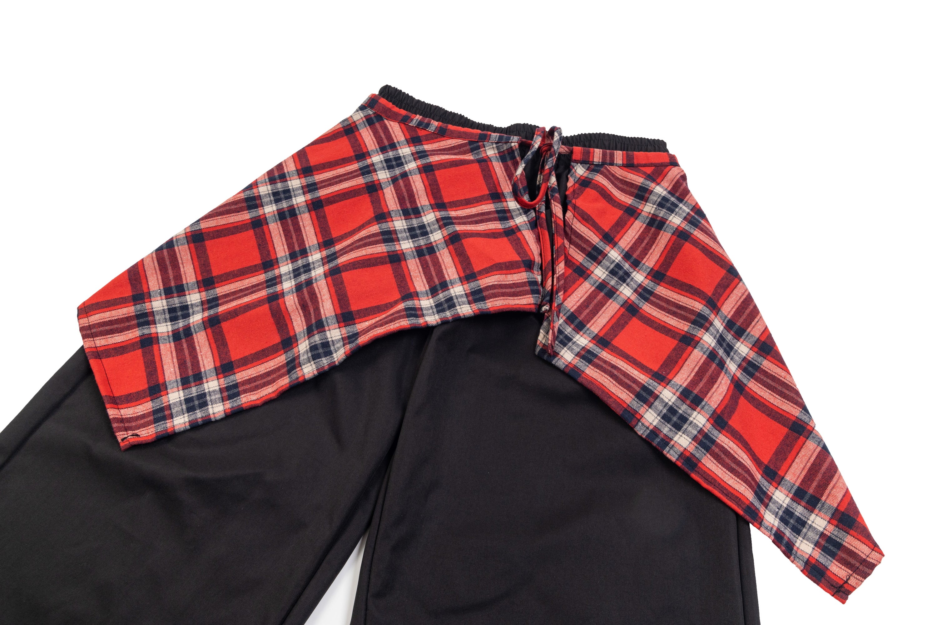 Plaid Overlay | Drawstring Cargo-Hose