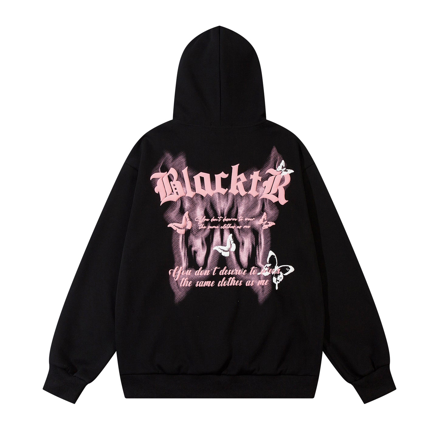 Gothic Butterfly Print | Oversized Hoodie - Santo 