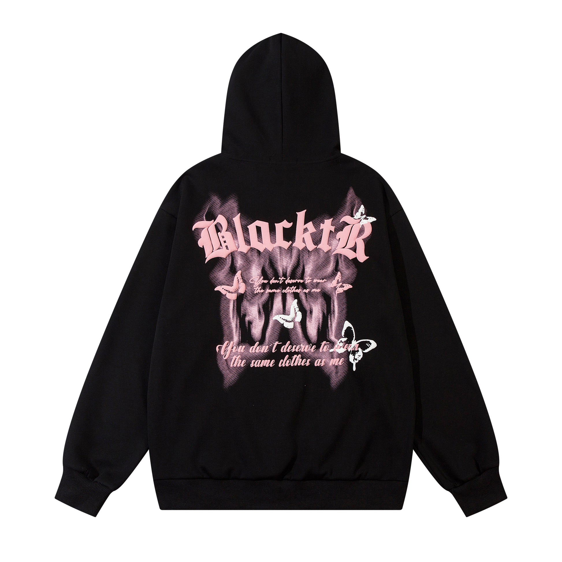 Gothic Butterfly Print | Oversized Hoodie - Santo 