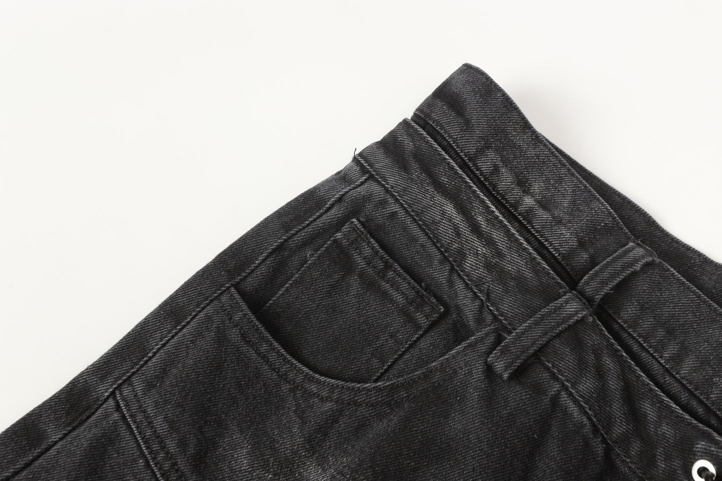 Lace-Up Destroyed | Stacked Jeans - Santo 