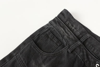 Lace-Up Destroyed | Stacked Jeans - Santo 