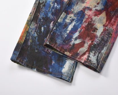Multicolor Paint Splash | Denim Jeans - Santo 