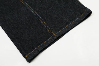 Gingham Tie Barrel | Baggy Jeans - Santo 