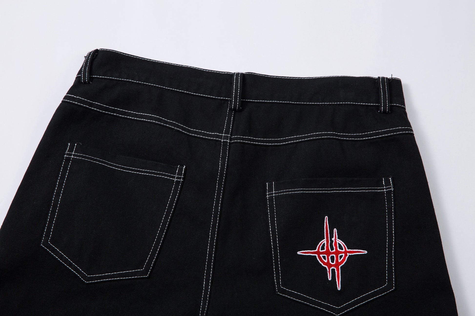 Flame Graphic | Baggy Jeans - Santo 