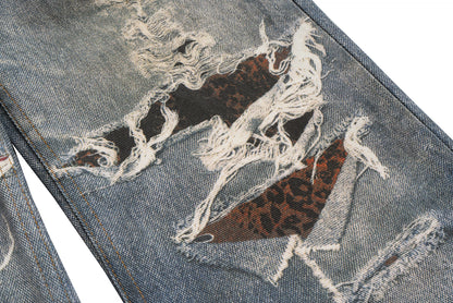 Snake Patch Destroyed | Distressed Jeans - Santo 