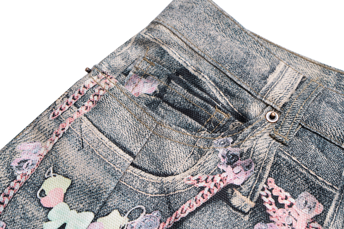 Candy Chain Washed | Baggy Jeans - Santo 