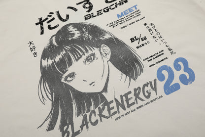 Anime Girl | Oversized T-shirt - Santo 
