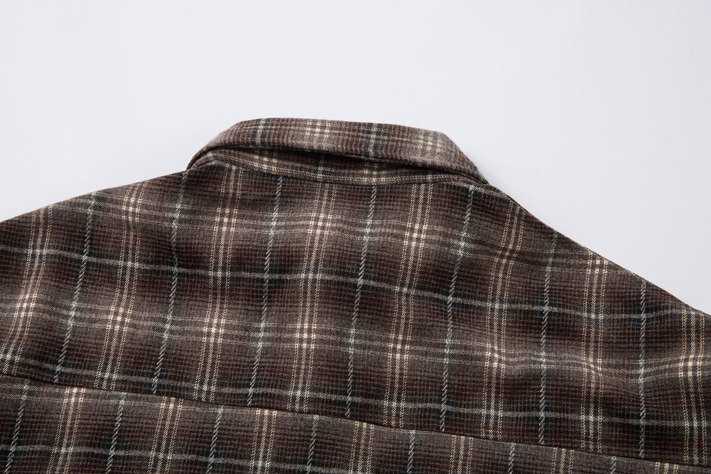 Vintage Plaid Contrast | Layered Sweatshirt - Santo 