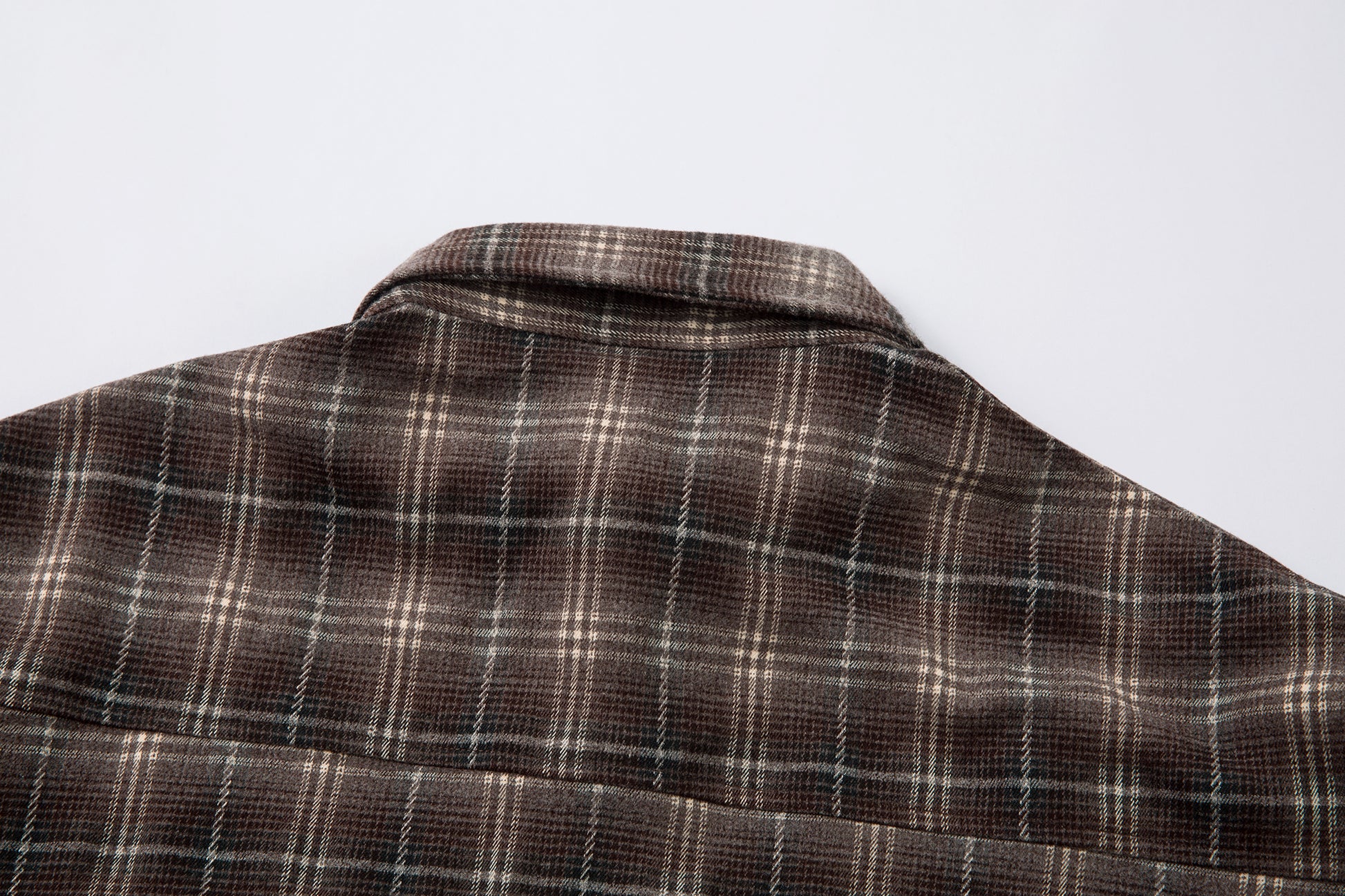 Vintage Plaid Contrast | Layered Sweatshirt - Santo 