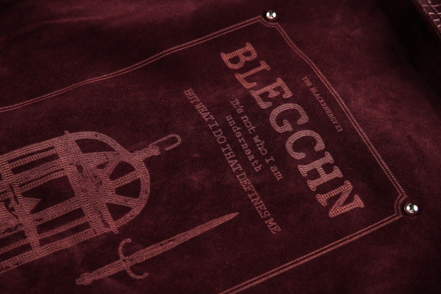 Studded Suede Croc | Motorcycle Jacket - Santo 