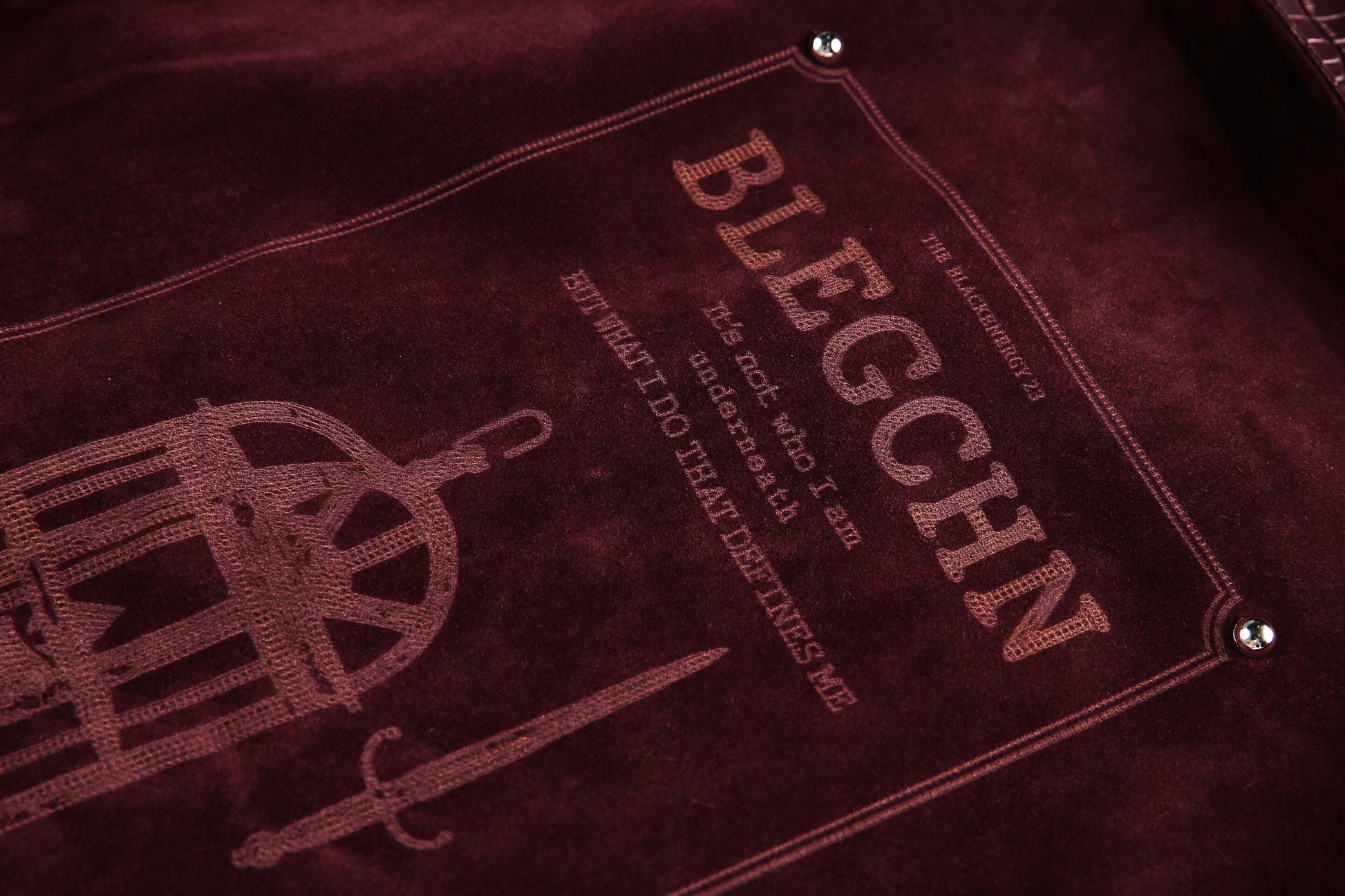 Studded Suede Croc | Motorcycle Jacket - Santo 