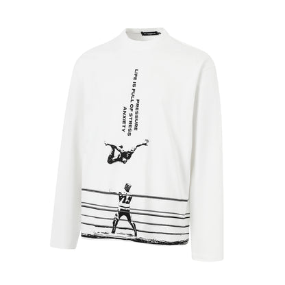 Wrestling Graphic Print | Streetwear Sweatshirt - Santo 