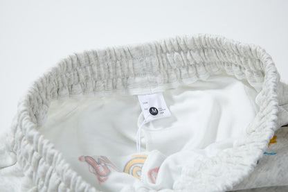 Cartoon Patch Decor | Loose Sweatpants - Santo 