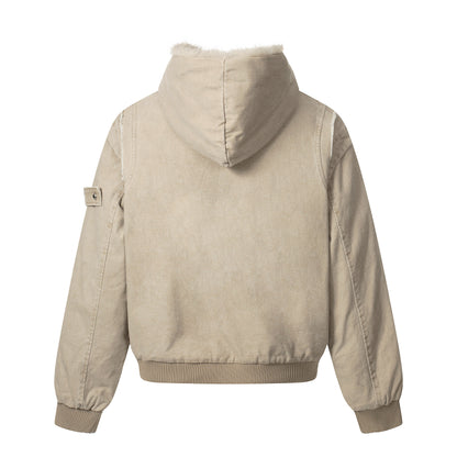 Vintage Distressed | Fur Winter Jacket - Santo 