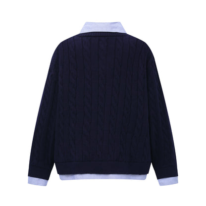 Psycho Reaper | Pull en tricot à motif foncé