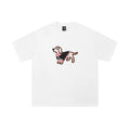 Scarf Pup | Embroidered Dog Patch Tee