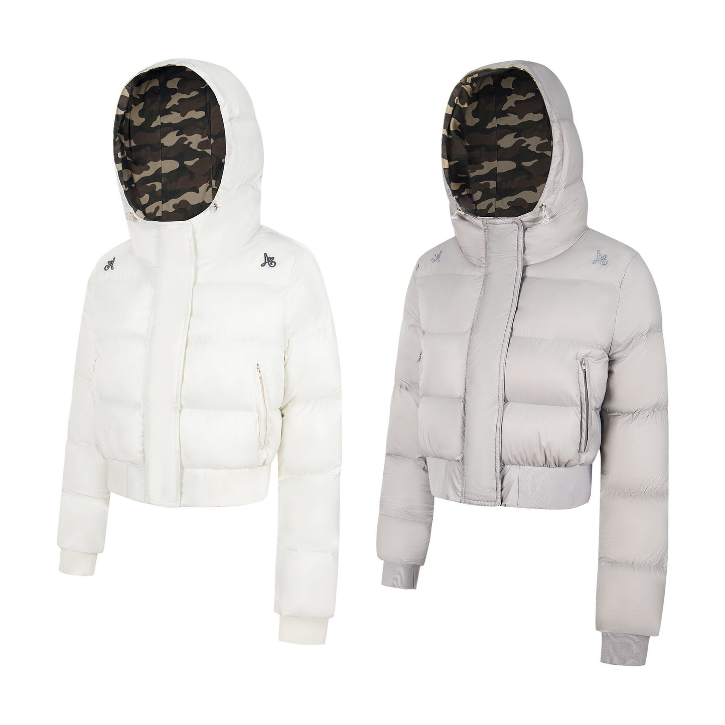 Urban Bloom | Camo Lined Puffer Jacket