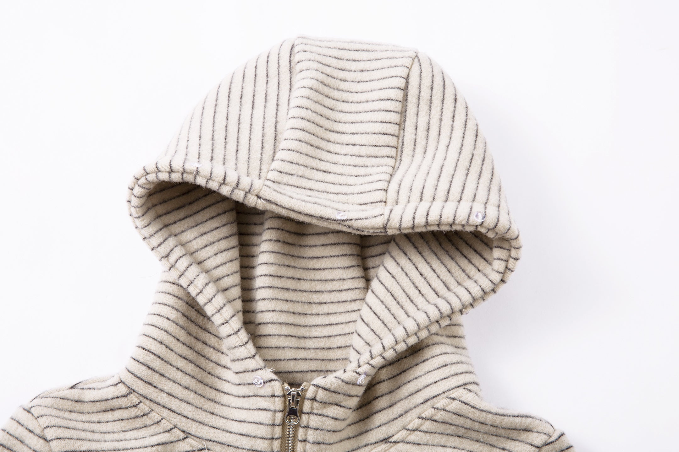 Stone Haze | Washed Denim Jacket with Zip Front