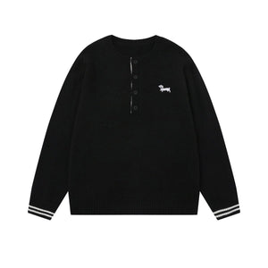 Winston | Dual-Collar Cable Knit Sweater