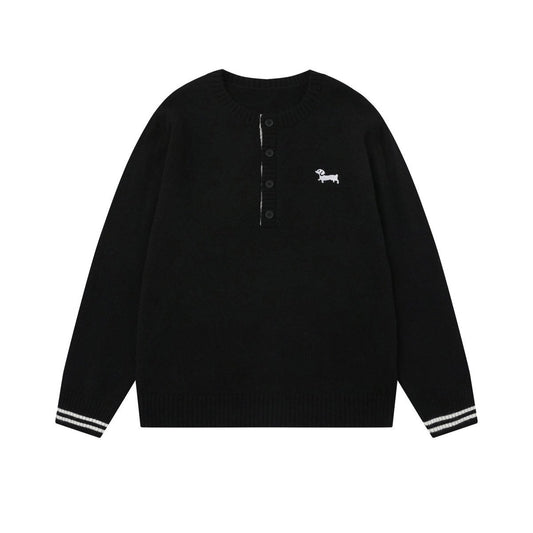 Winston | Dual-Collar Cable Knit Sweater - Santo 