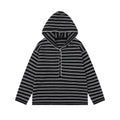 COASTLINE | Striped Buttoned Hood Pullover