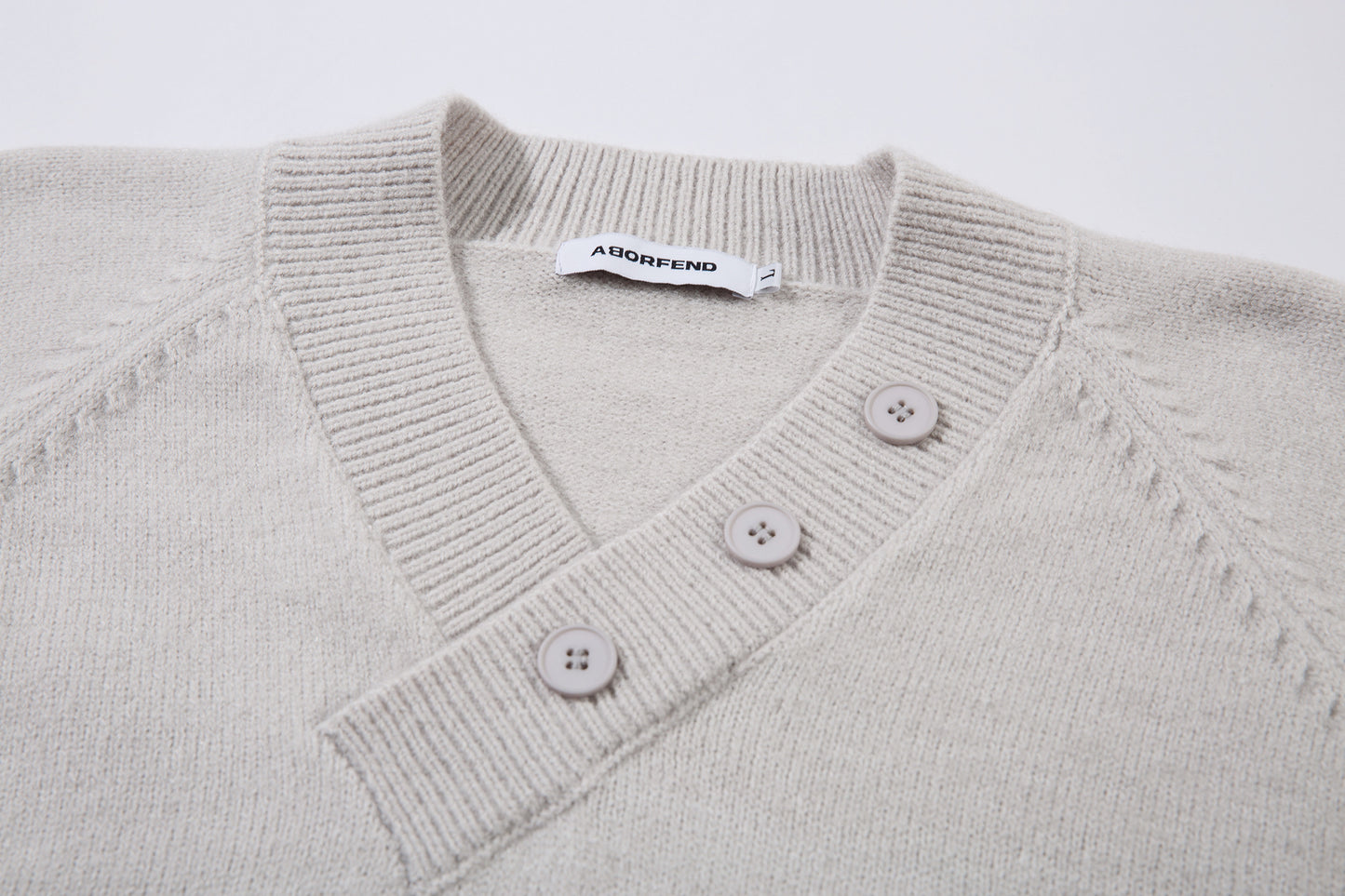 Varsity Button | Mock Neck Knit Sweater