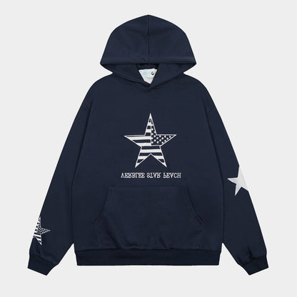 Star Print | Retro Hoodie - Santo 