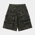Multi-Pocket | Camouflage Cargo Shorts - Santo 