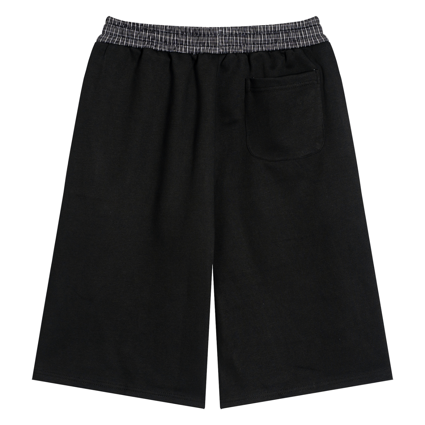 SANTO Essentials Plaid Waistband Shorts