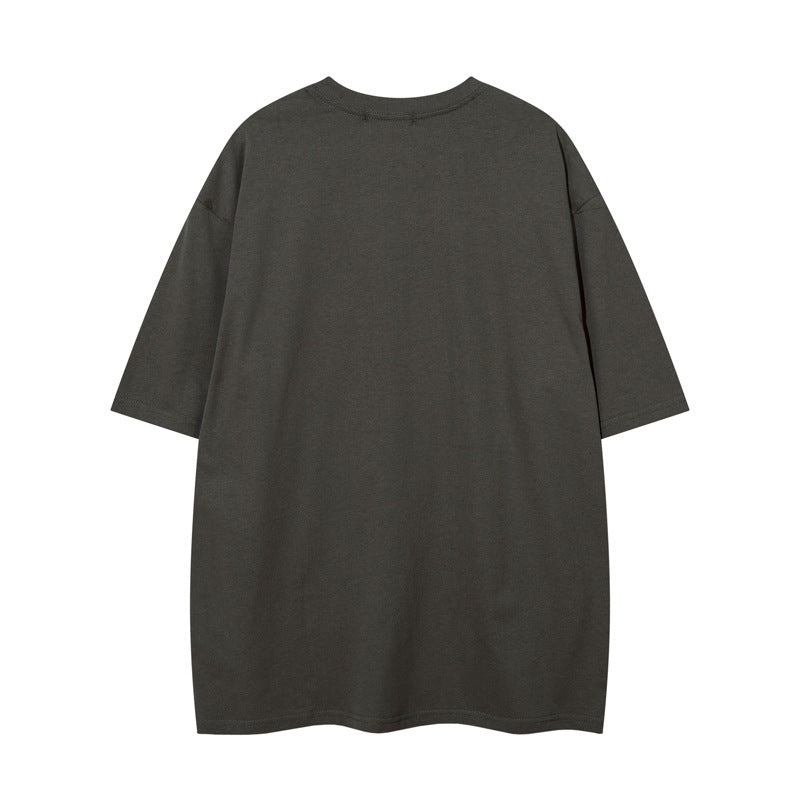 Star Patch | Hip Hop Embroidery Graphic T Shirt - Santo 