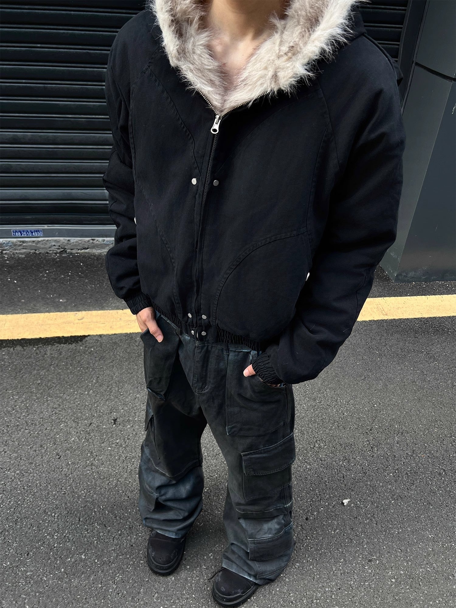 Arctic Luxe | Fur-Lined Hoodie Jacket