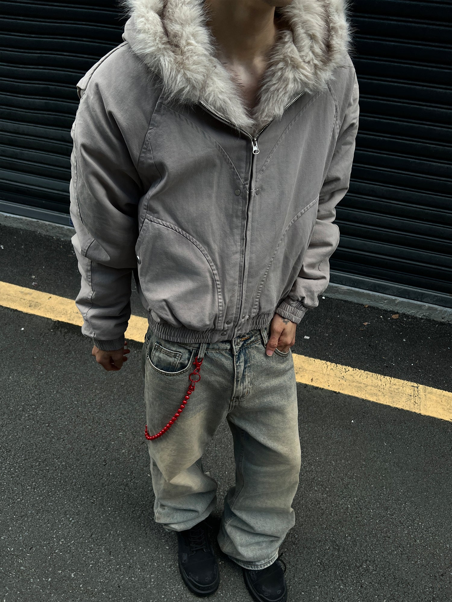 Arctic Luxe | Fur-Lined Hoodie Jacket