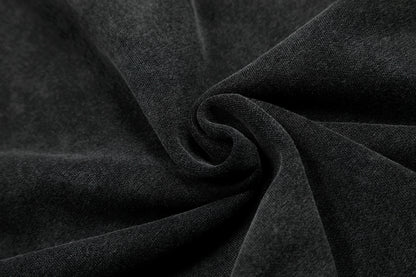 Boxy Washed Panel Zip Up Hoodie detail image 8