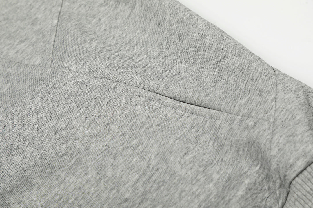 Boxy Studded Yoke Zip Up Hoodie detail image 8