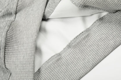 Boxy Studded Yoke Zip Up Hoodie detail image 9