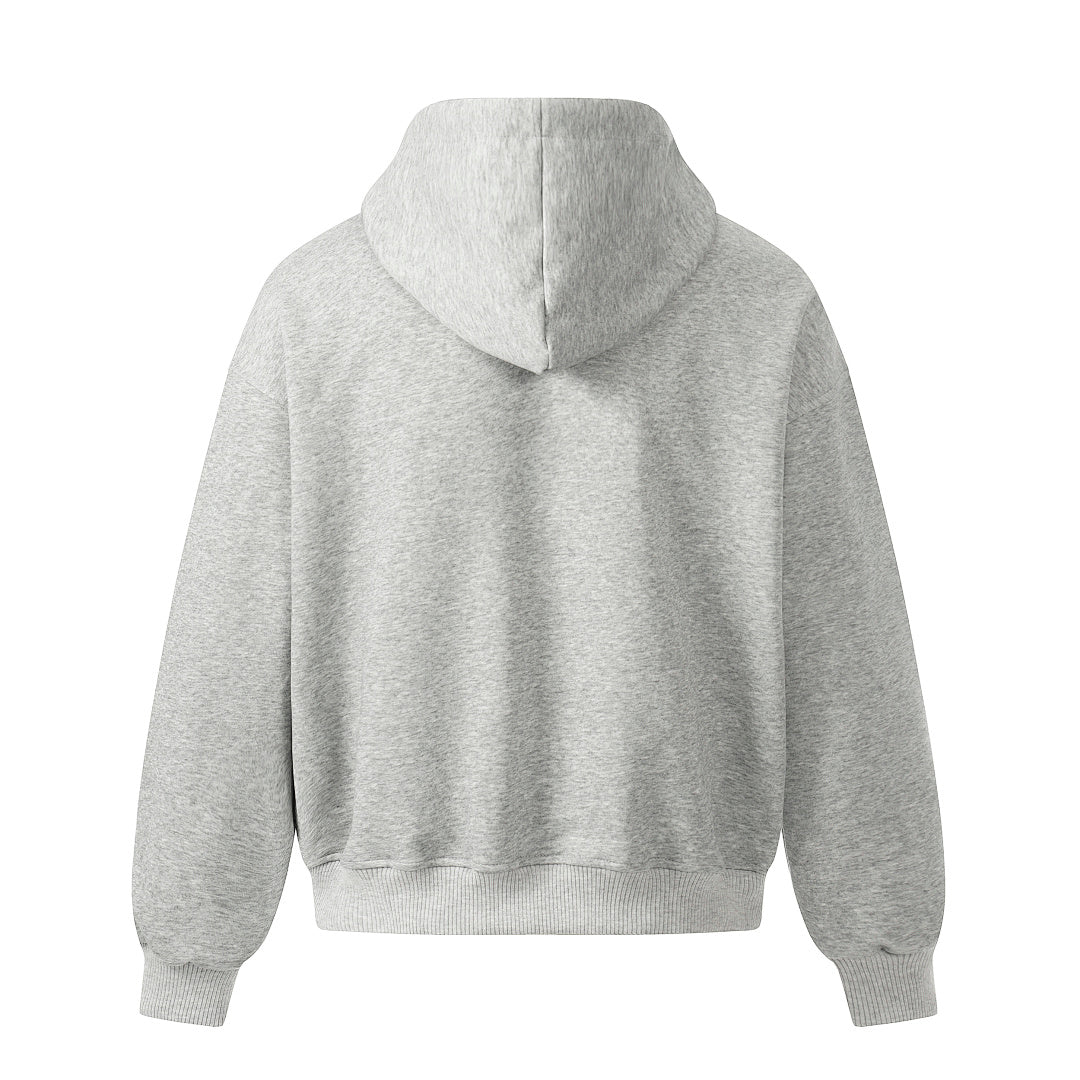 Boxy Studded Yoke Zip Up Hoodie detail image 5